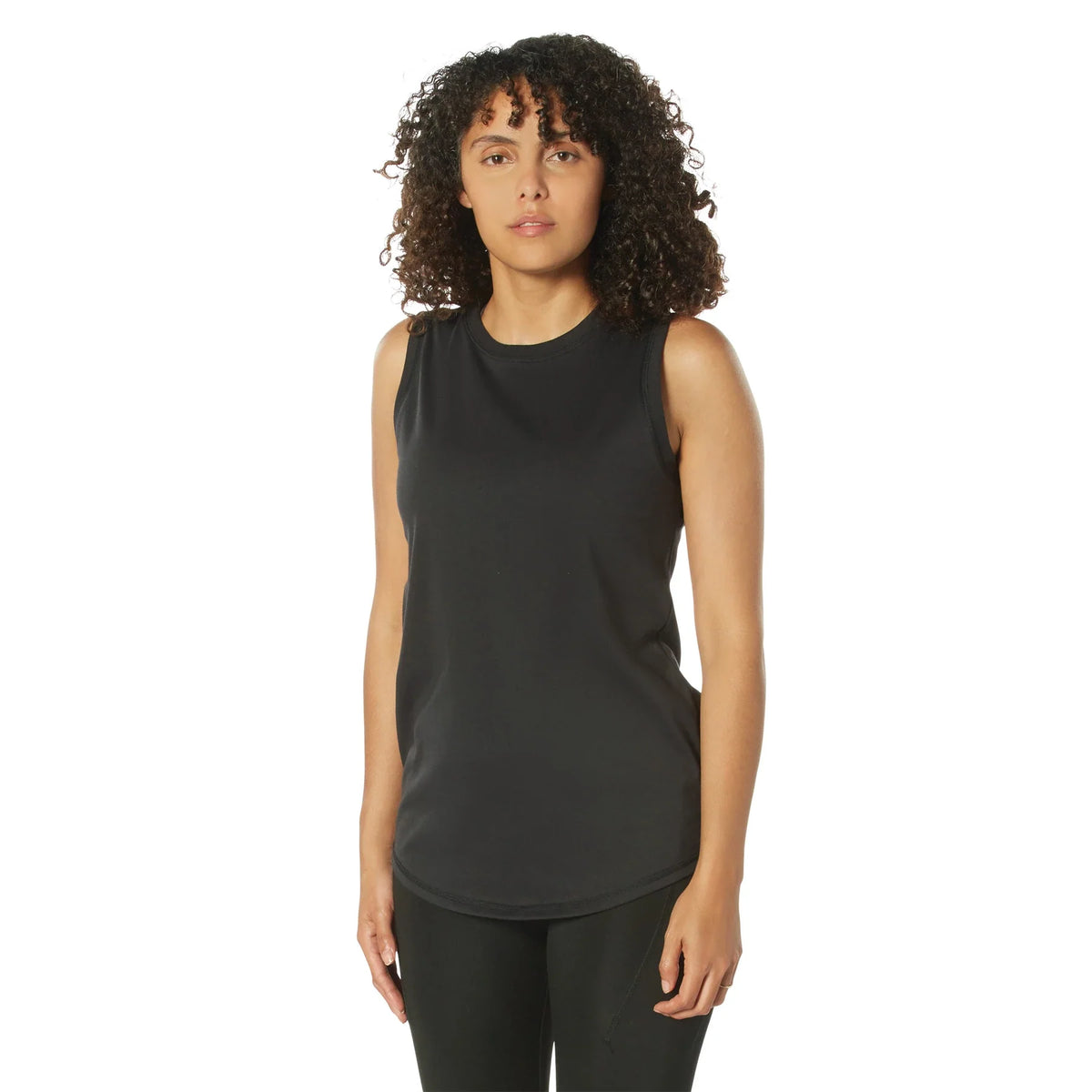 Womens Essential Moisture Wicking Tank Top - Black / s
