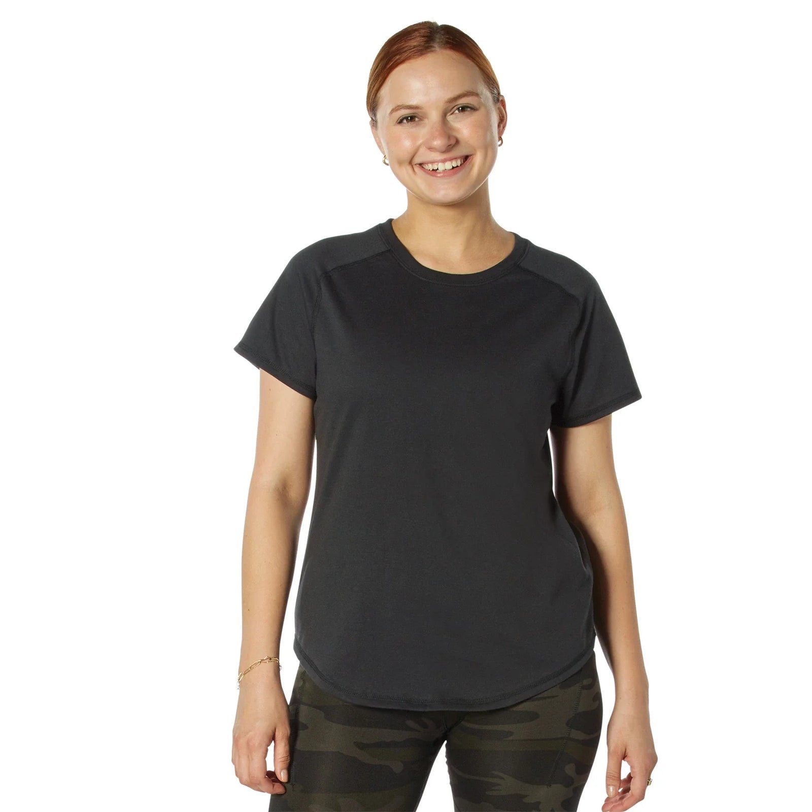 Womens Essential Raglan Sleeve T-shirt - Black / s