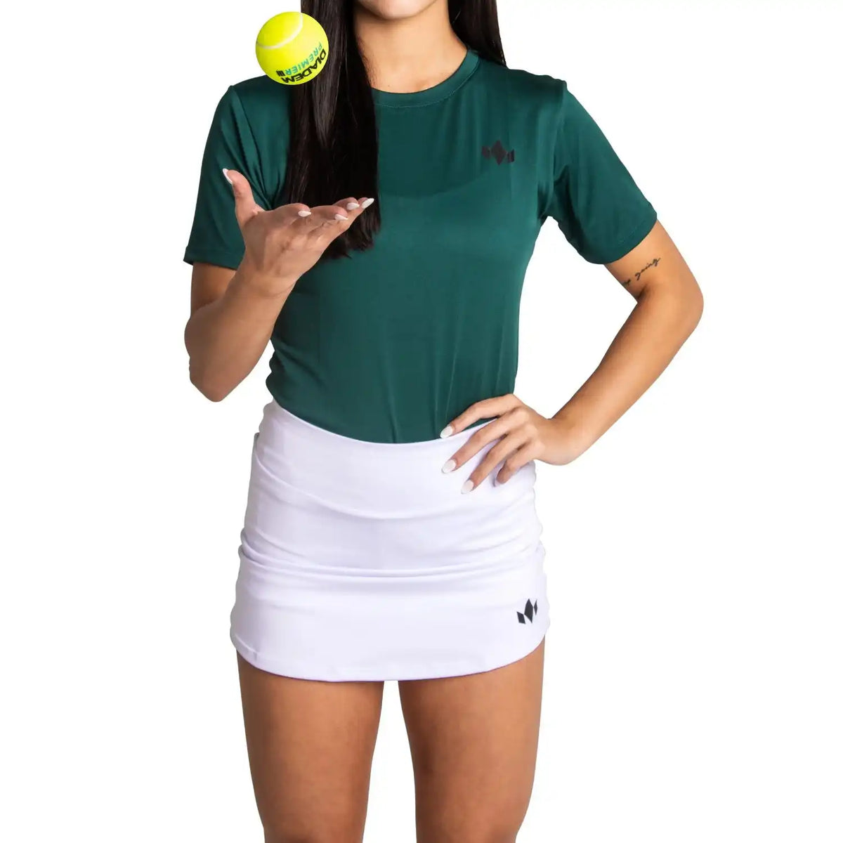 Women’s Essential Tennis Skirt - White / Xs