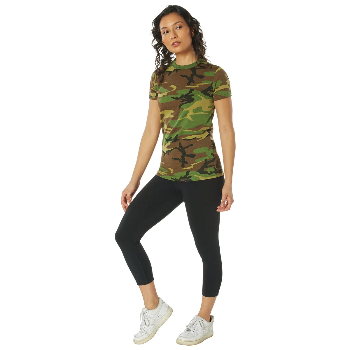 Womens Long Length Camo T-shirt