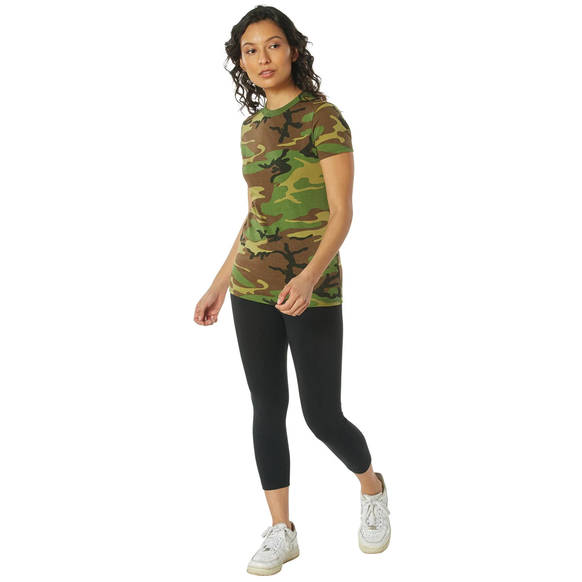 Womens Long Length Camo T-shirt
