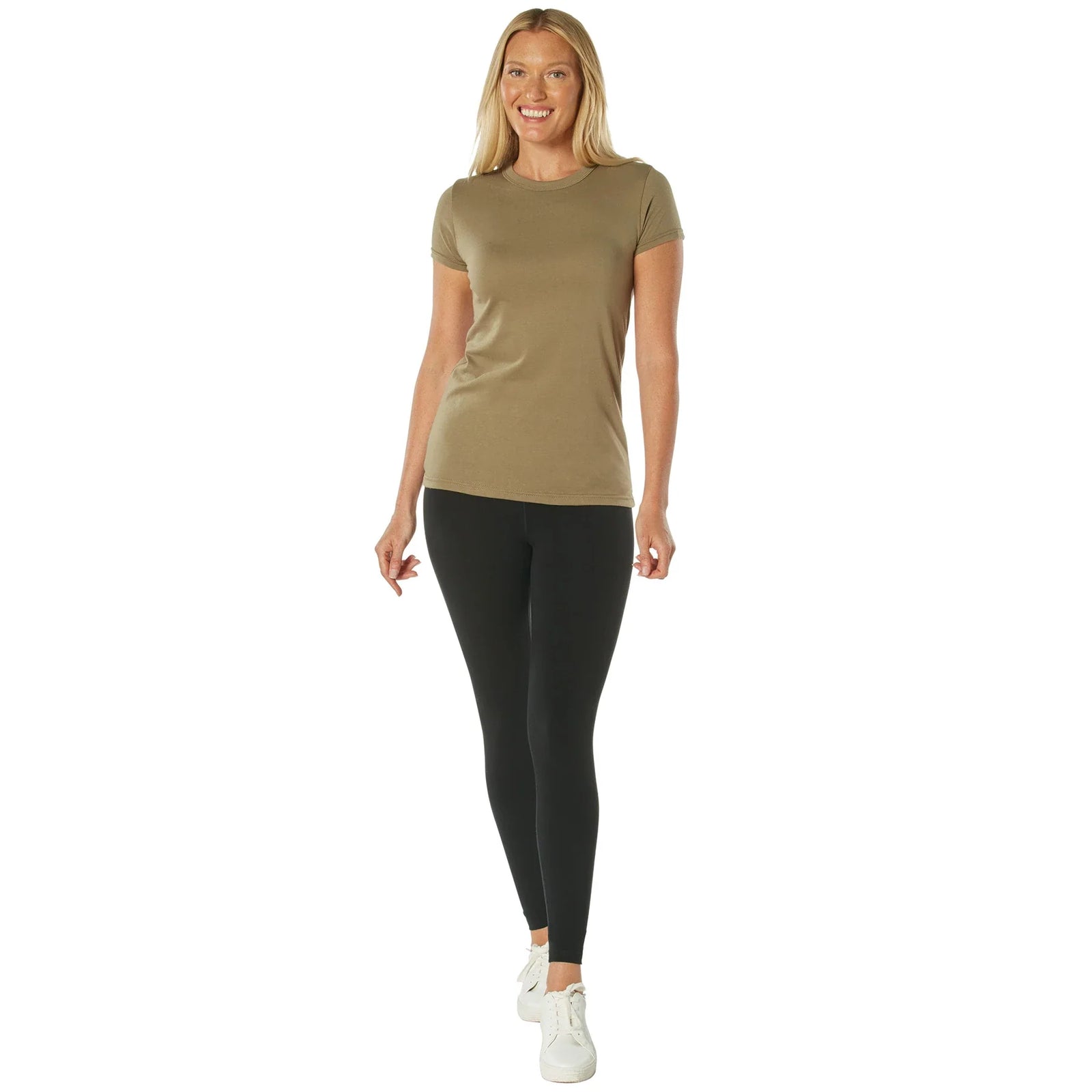 Womens Longer T-shirt - Coyote Brown - 2xl