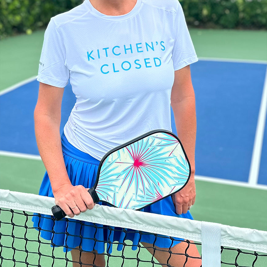 Women’s Lux Performance White Kitchen’s Closed Tee