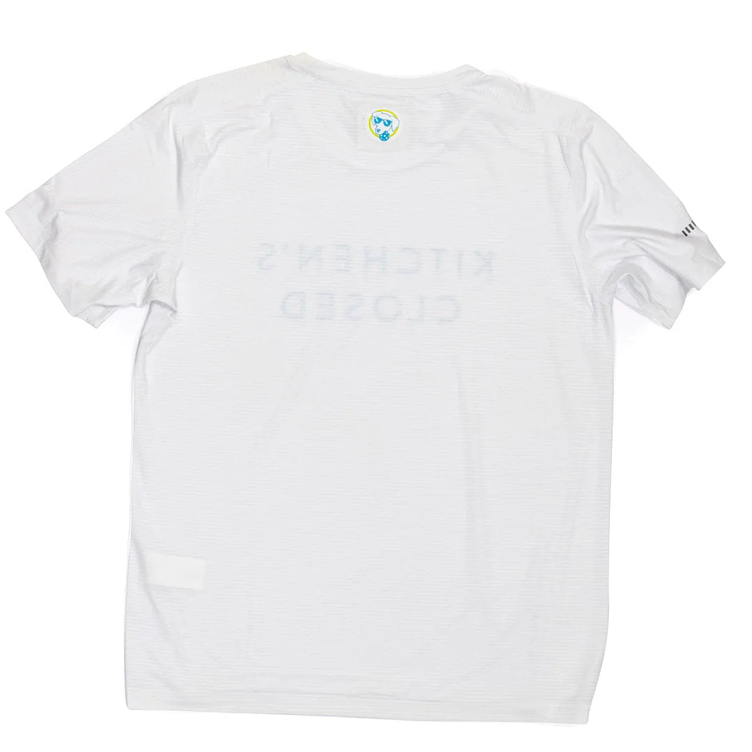 Women’s Lux Performance White Kitchen’s Closed Tee