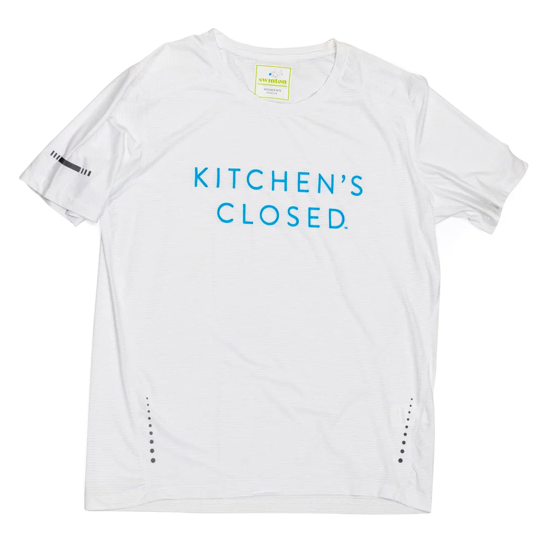 Women’s Lux Performance White Kitchen’s Closed Tee