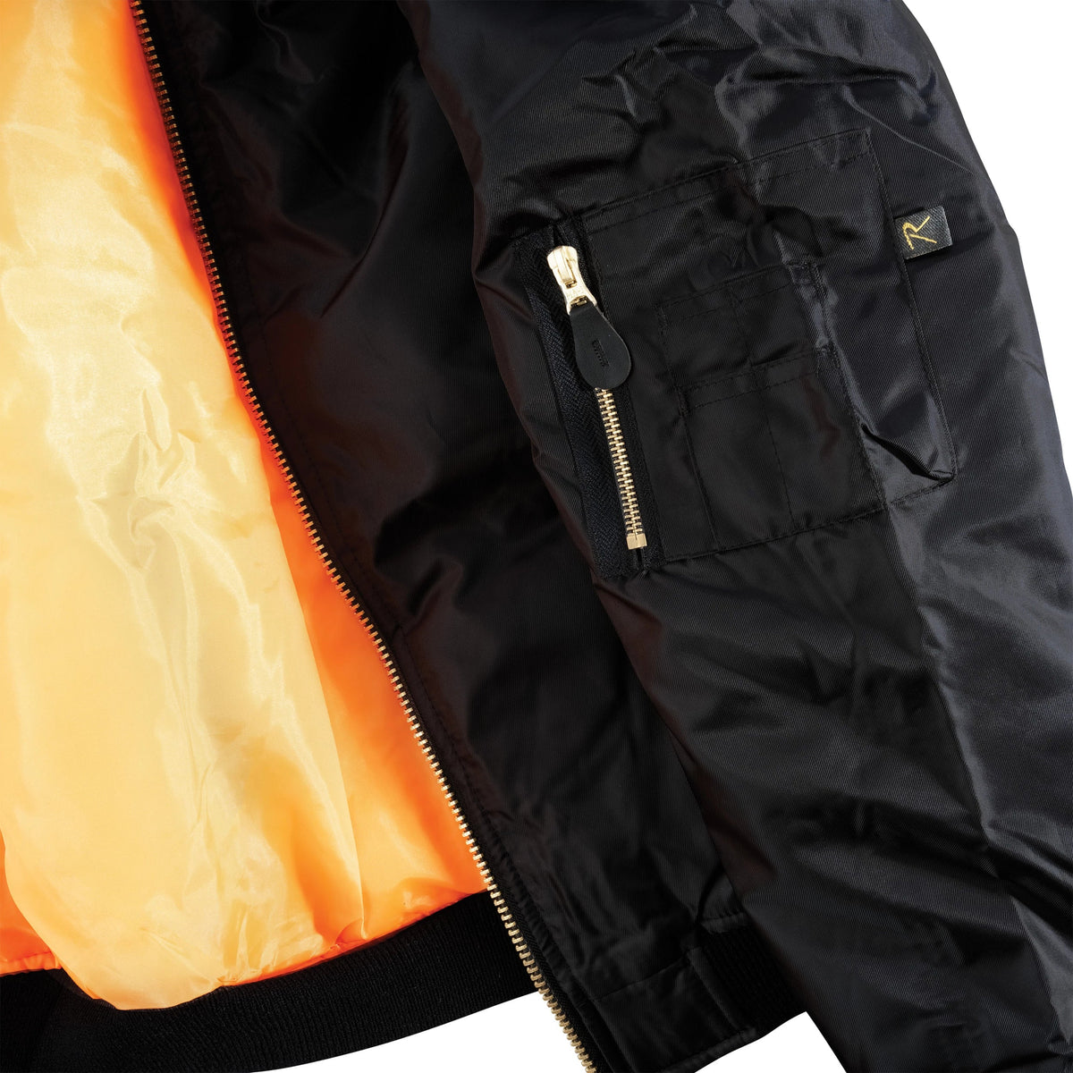 Womens Ma-1 Flight Jacket - Black