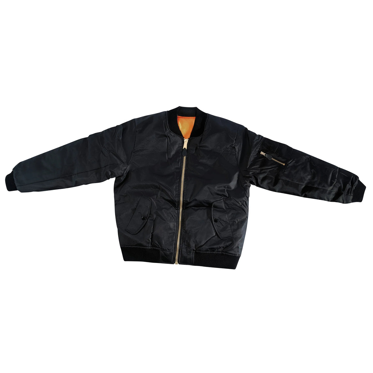Womens Ma-1 Flight Jacket - Black