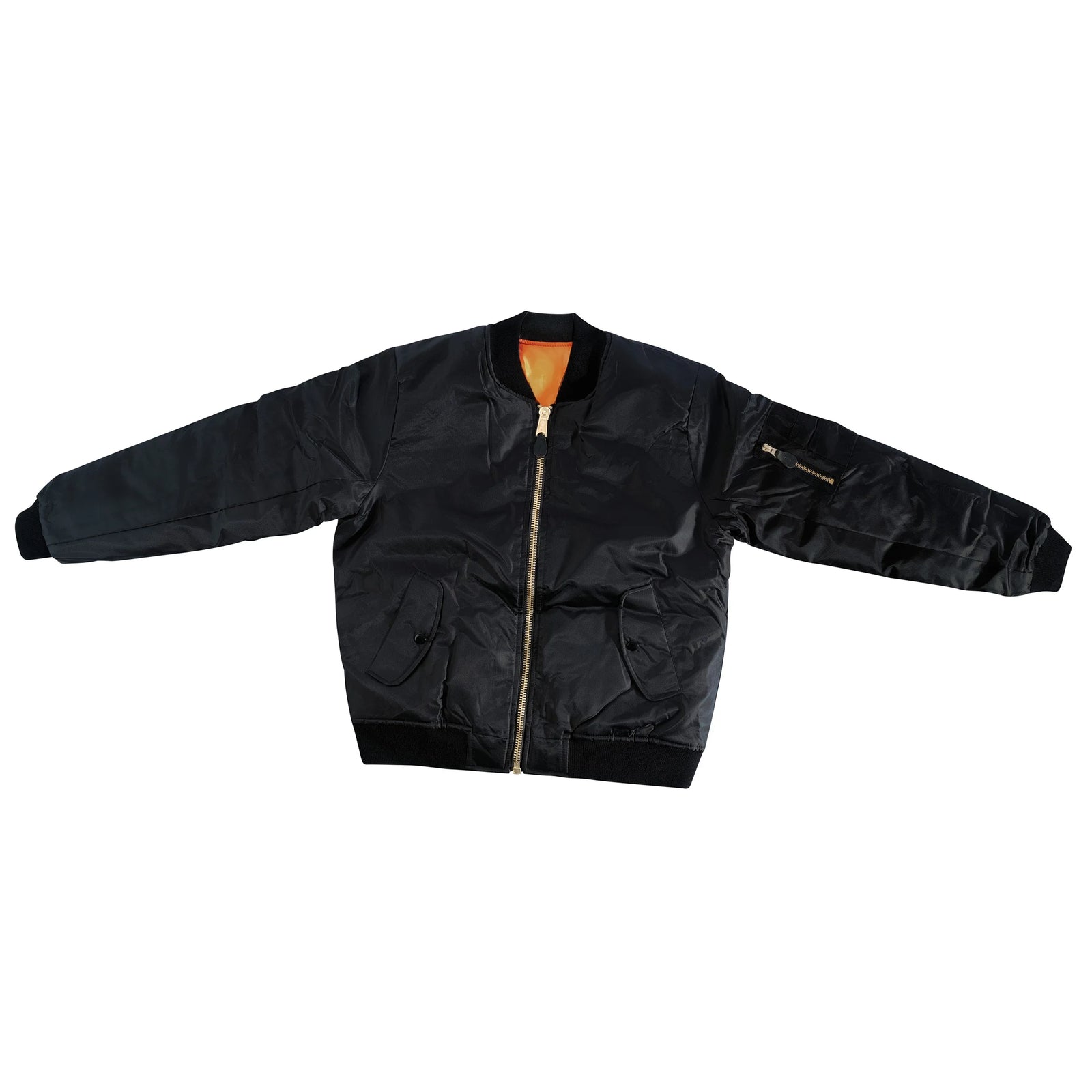 Womens Ma-1 Flight Jacket - Black