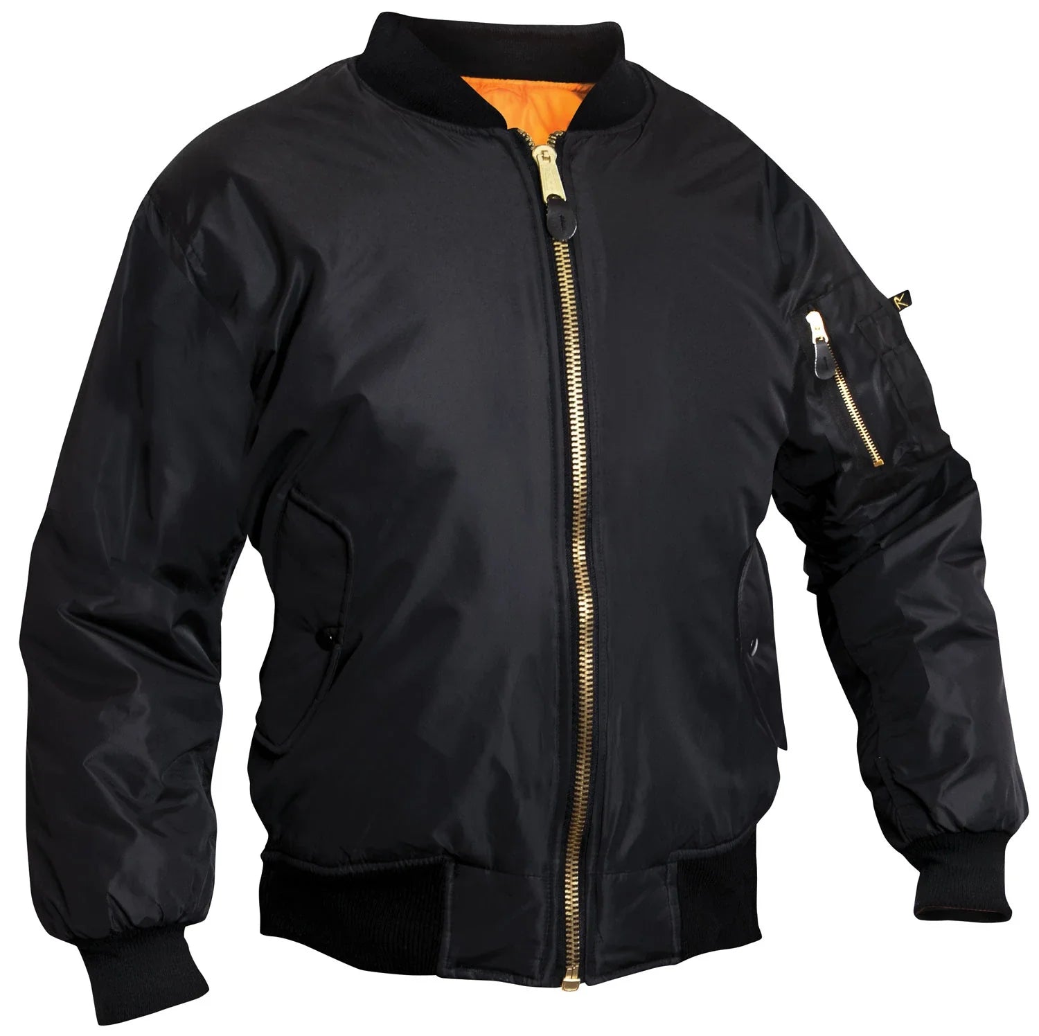 Womens Ma-1 Flight Jacket - Black