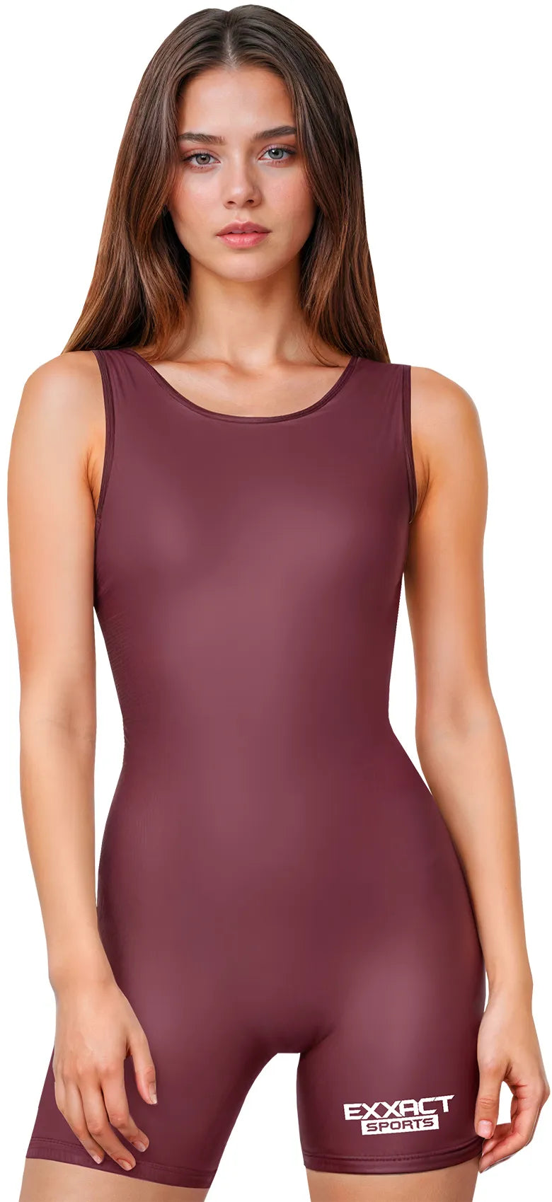 Women’s Maroon Wrestling Singlets High-cut Female singlets