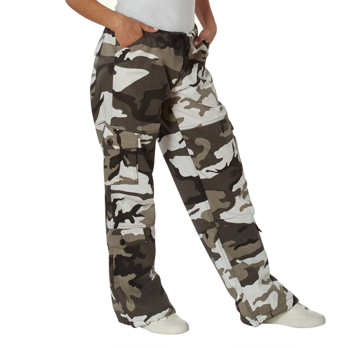 Womens Paratrooper Colored Camo Fatigues - City / Xxs