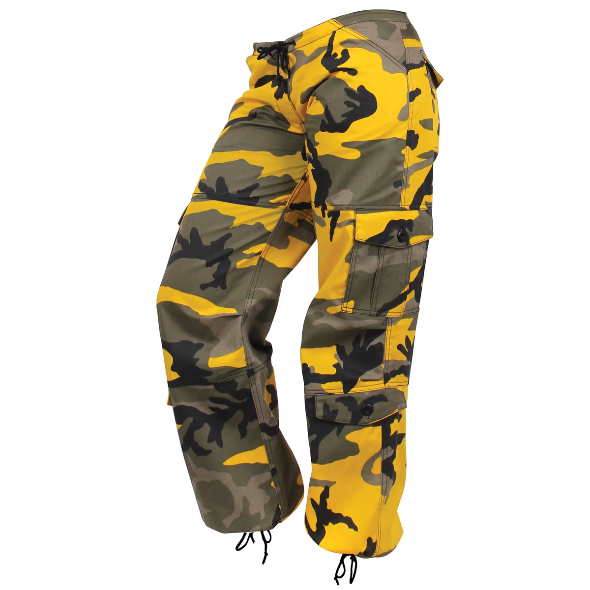 Womens Paratrooper Colored Camo Fatigues - Stinger Yellow / Xs