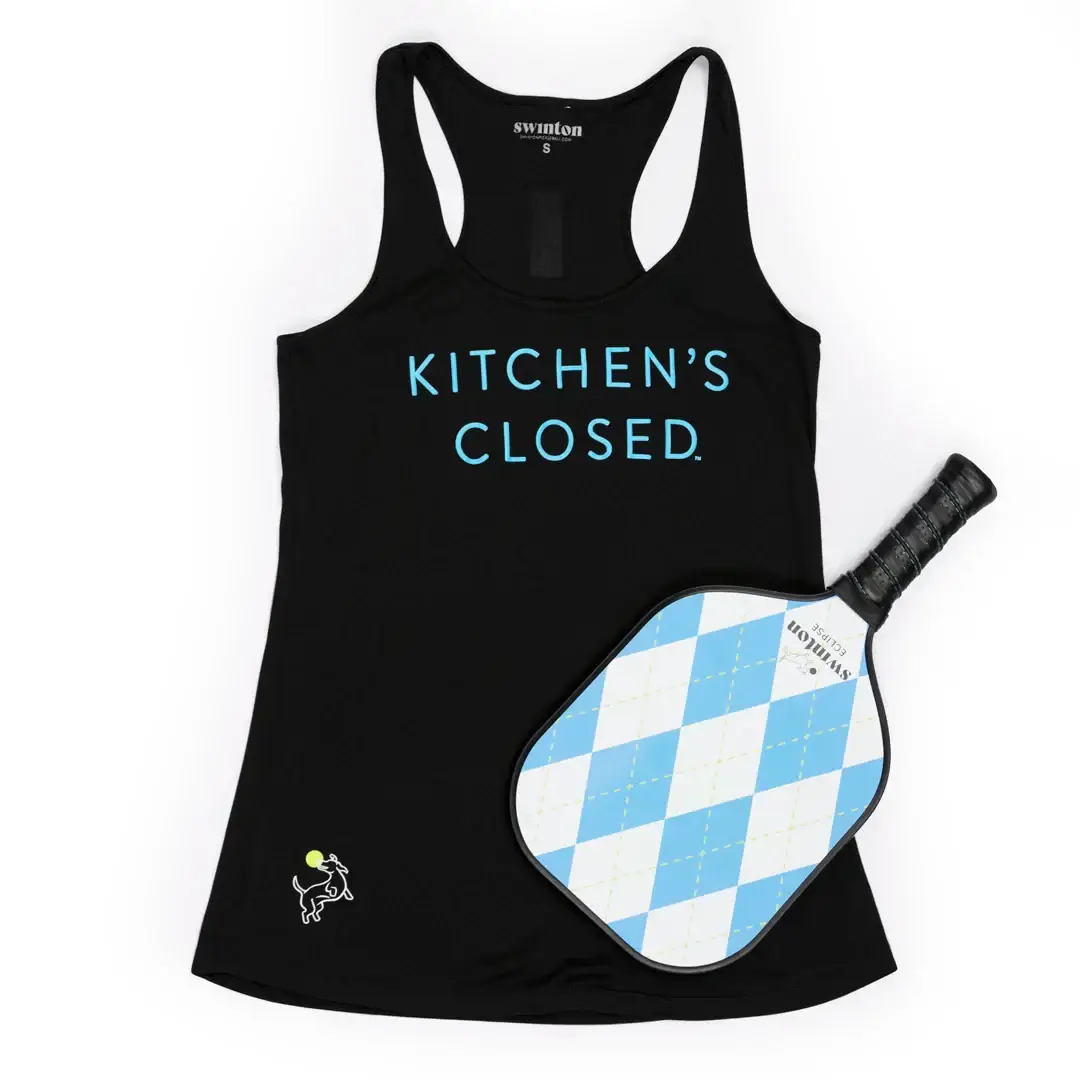 Women’s Pickleball Performance Tank Black