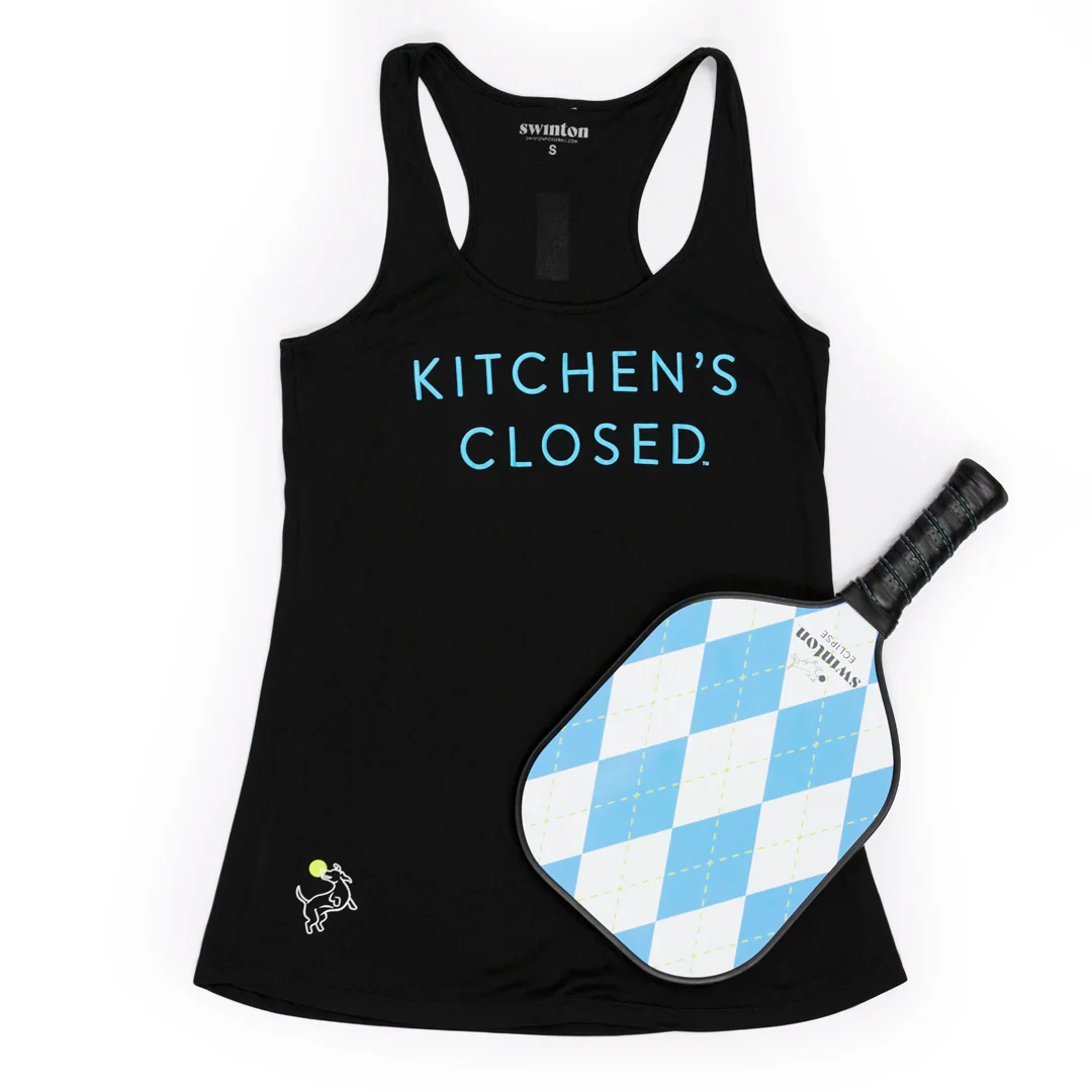 Women’s Pickleball Performance Tank Black
