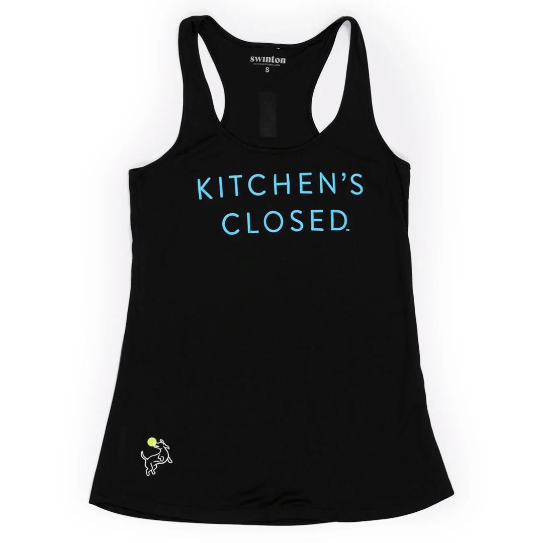 Women’s Pickleball Performance Tank Black - Xs