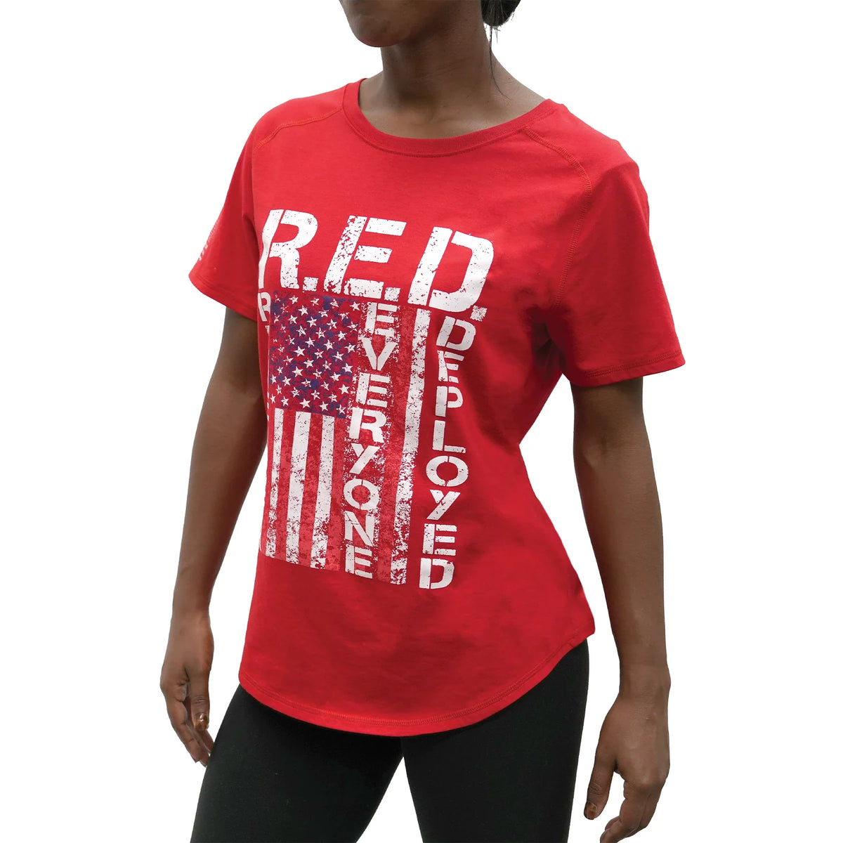 Womens R.e.d. (remember Everyone Deployed) T-shirt - 2xl
