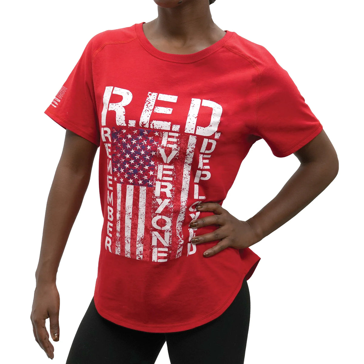 Womens R.e.d. (remember Everyone Deployed) T-shirt