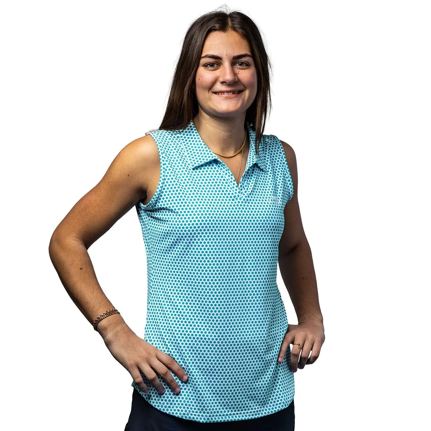 Women’s Scales Pickleball Sleeveless Polo - Small