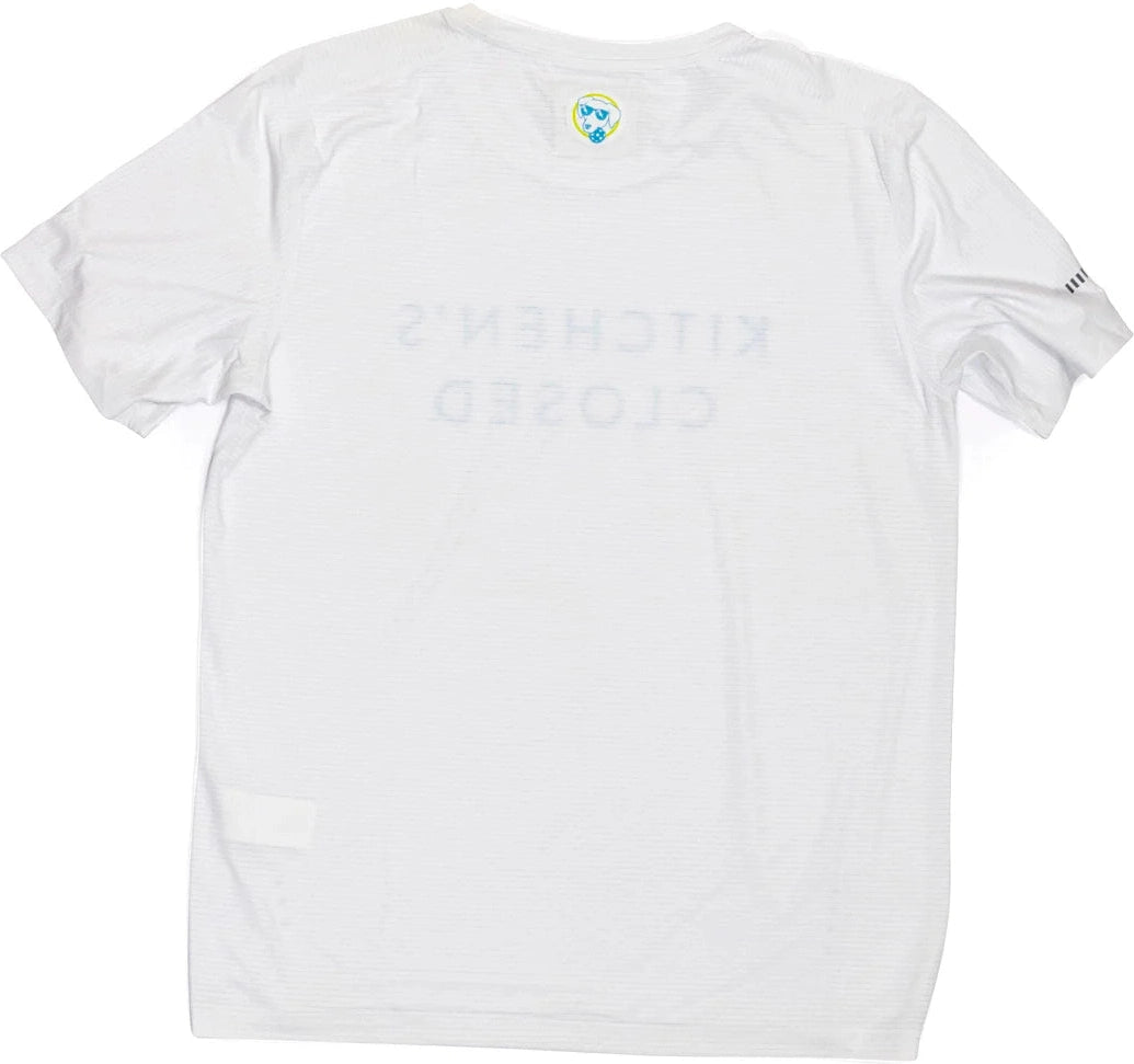 Women's Lux Performance White Kitchen's Closed Tee
