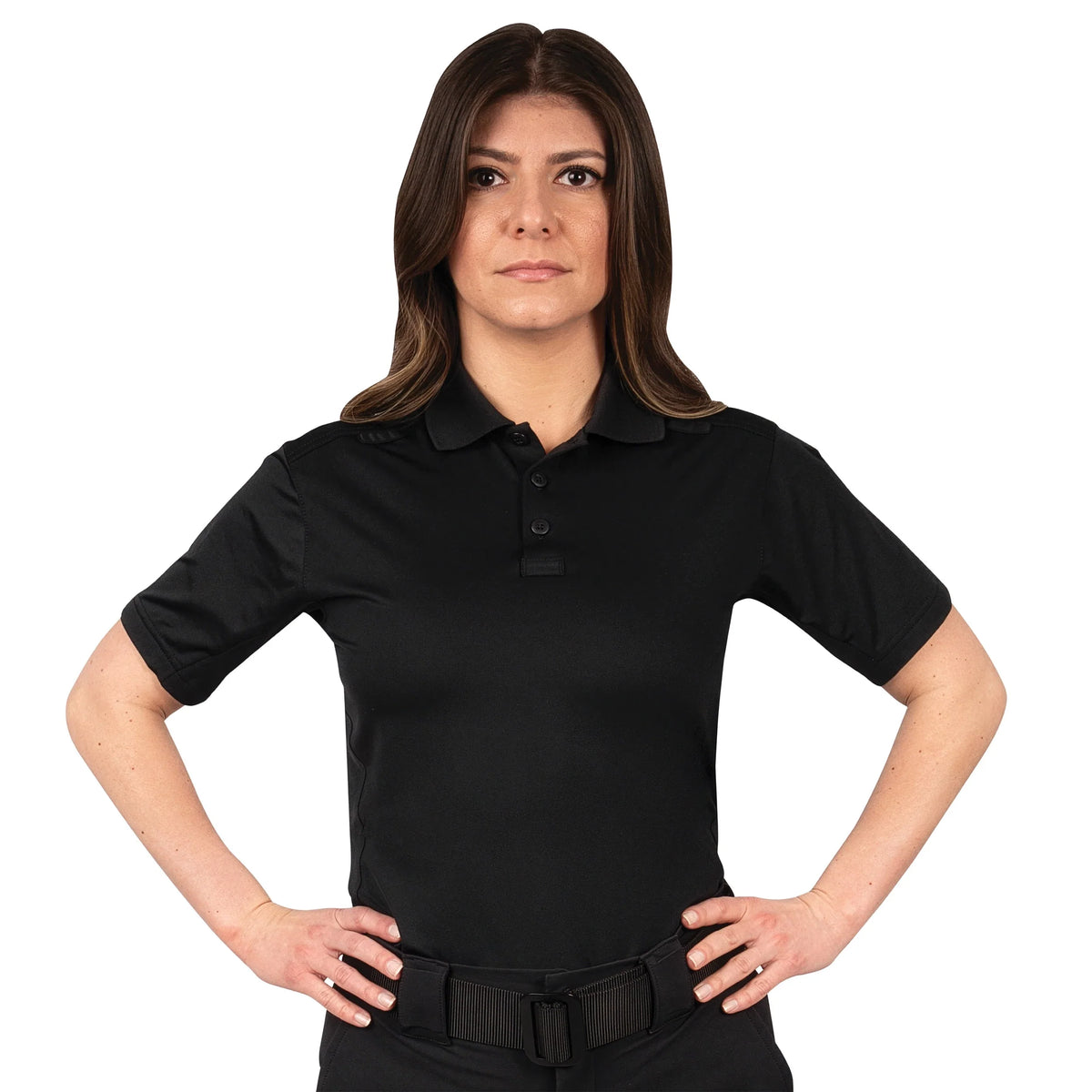 Women’s Short Sleeve Tactical Performance Polo - Black / Xs