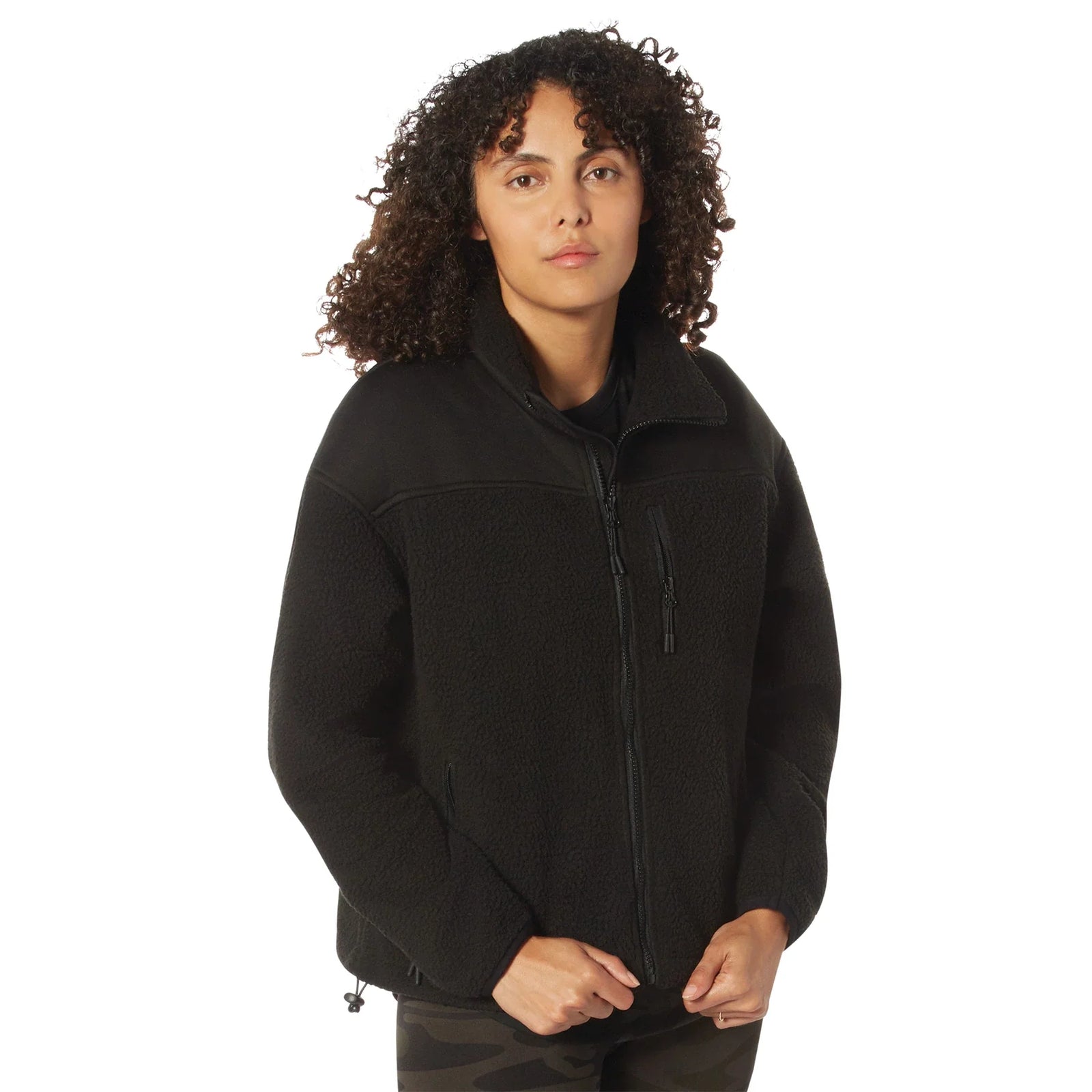 Womens Trailsman Sherpa Fleece Jacket - Black / s