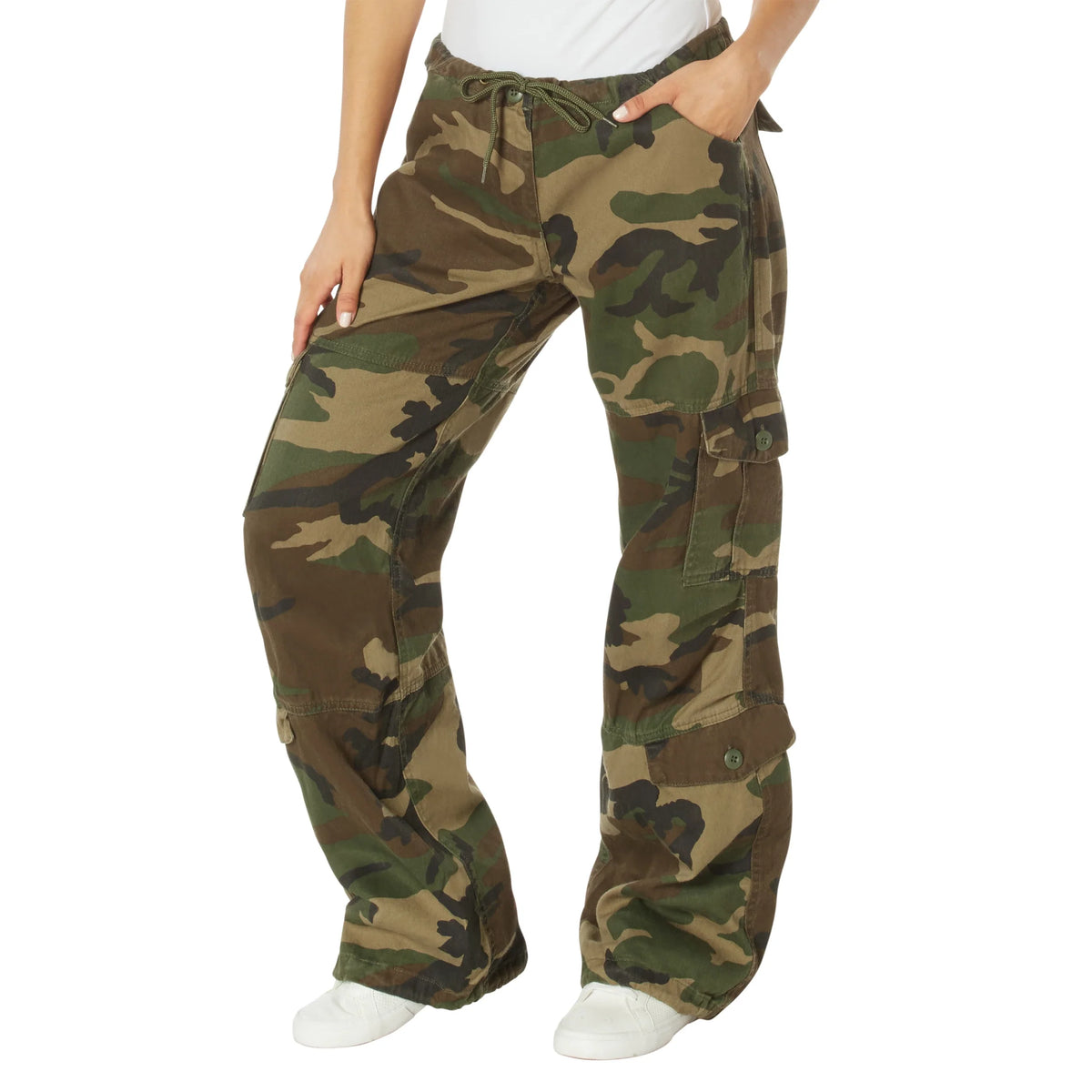 Womens Vintage Paratrooper Fatigue Pants