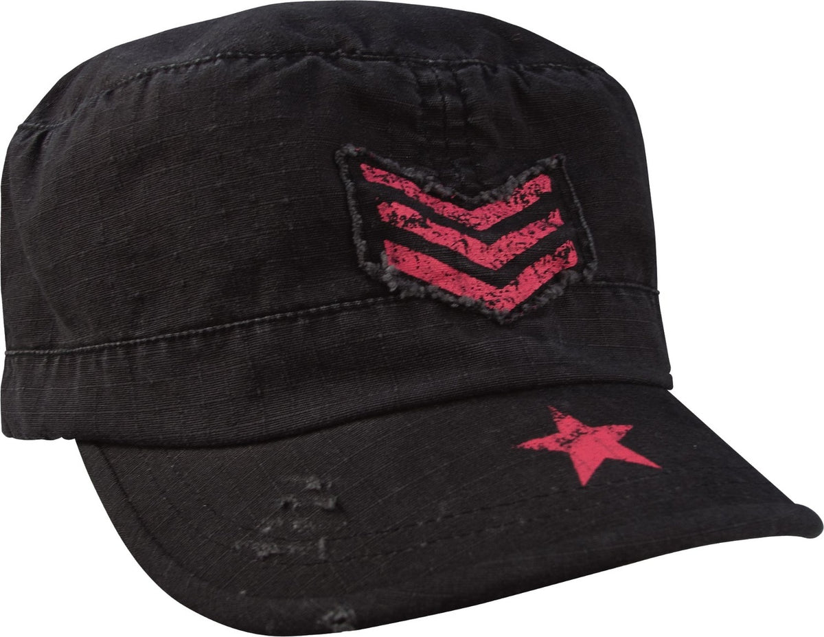 Women’s Vintage Stripes & Stars Adjustable Fatigue Cap