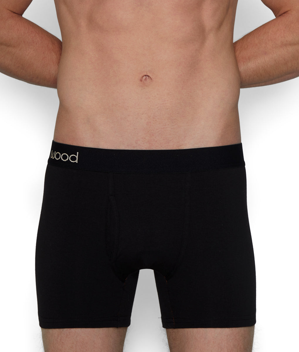 Wood Boxer Brief - Black / Small