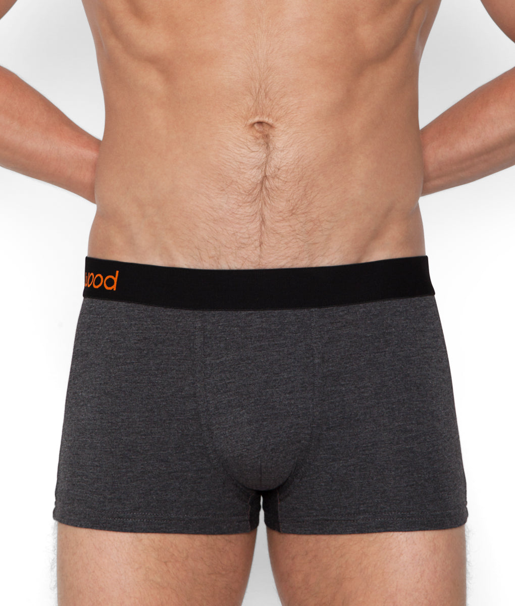 Wood Boxer Brief - Charcoal Grey / Small