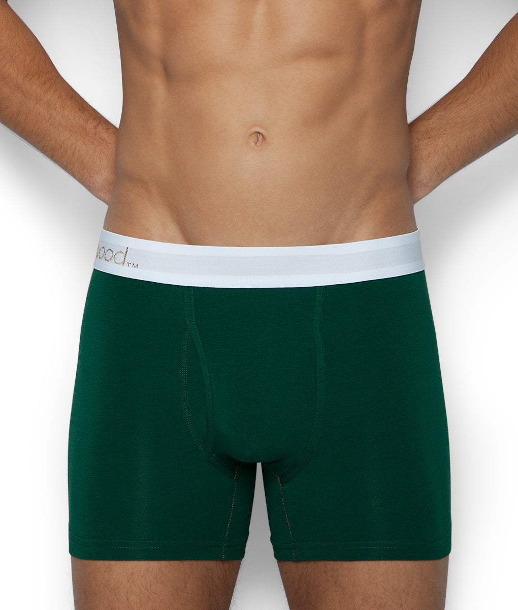 Wood Boxer Brief - Forest Green / Small