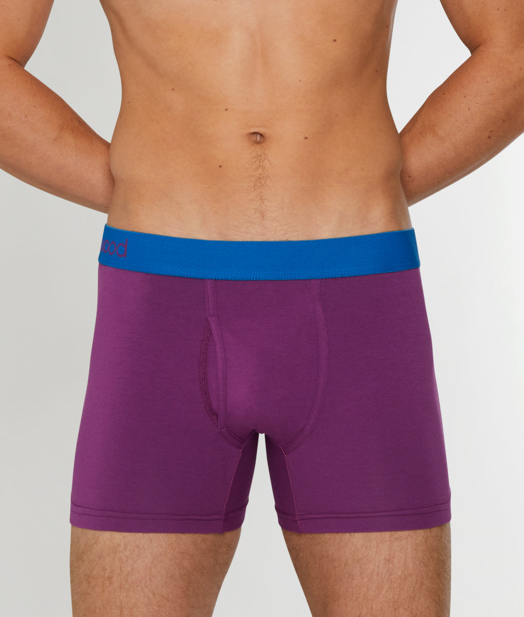 Wood Boxer Brief - Grape / Small