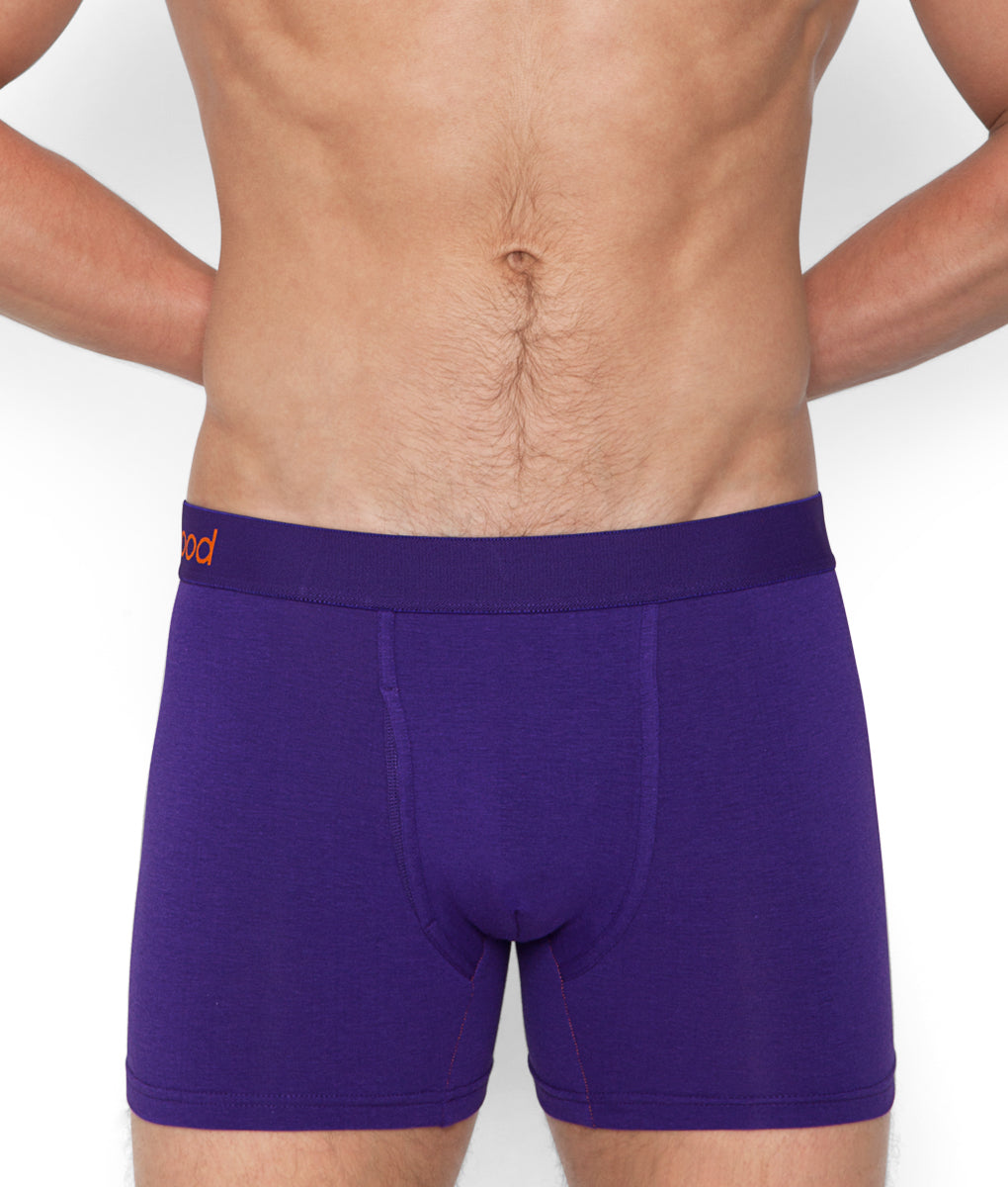 Wood Boxer Brief - Royal Purple / Small