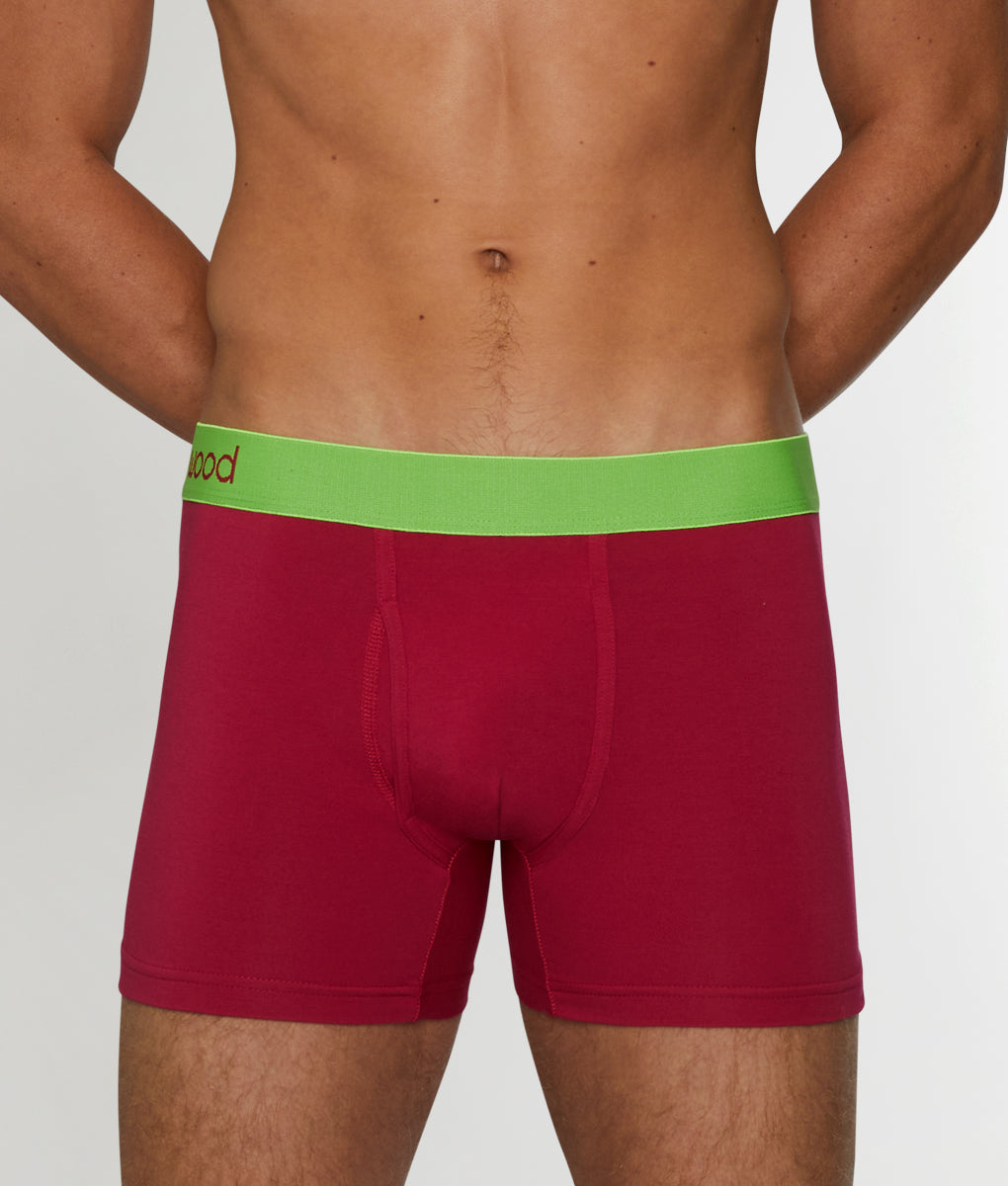 Wood Boxer Brief - Watermelon / Small