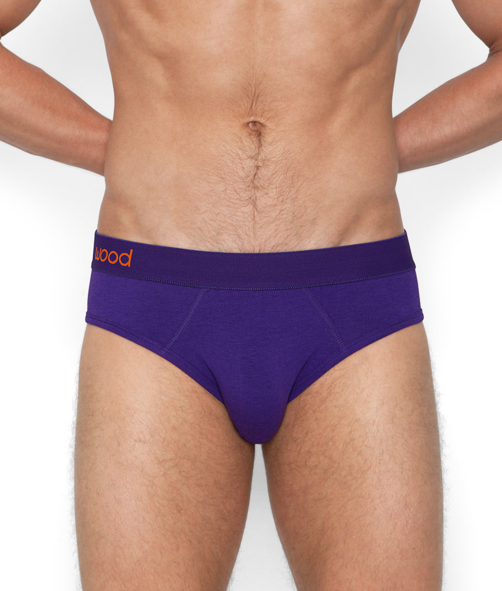 Wood Hip Brief - Royal Purple / Small
