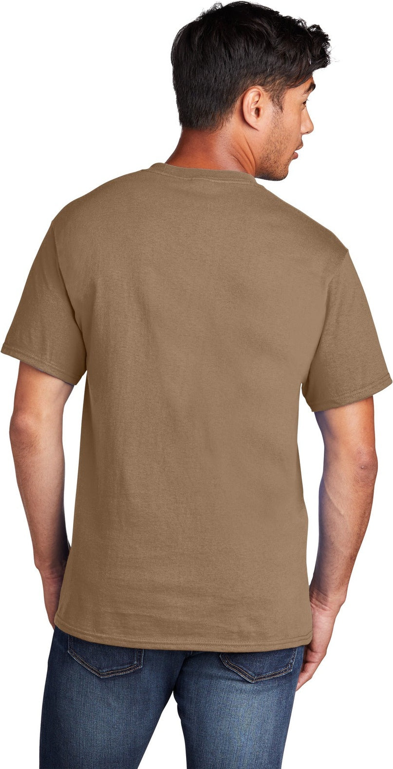 Woodland Brown Port & Co Core Cotton Tee. PC54