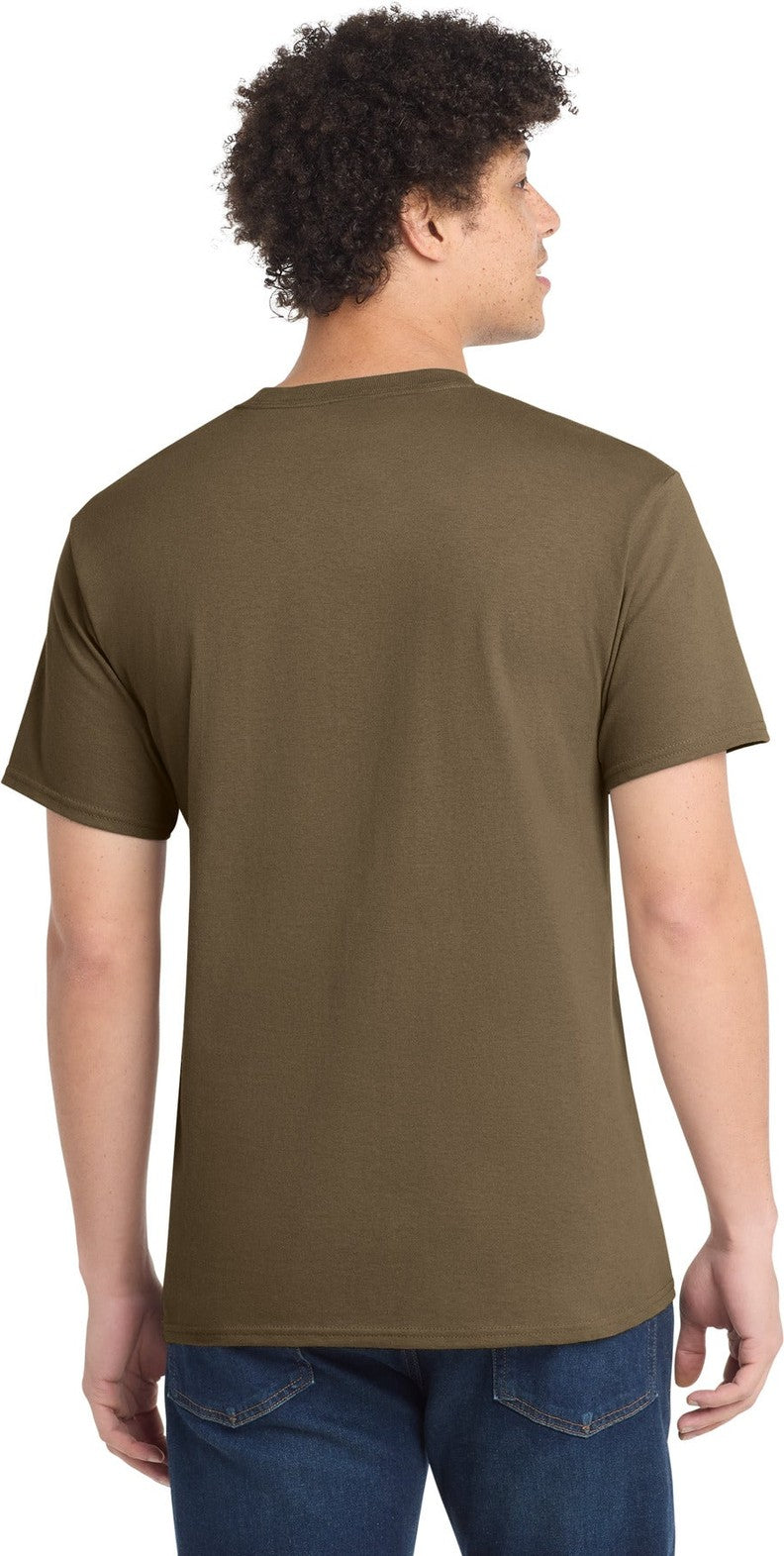 Woodland Brown Port & Co Core Cotton Tee. PC54