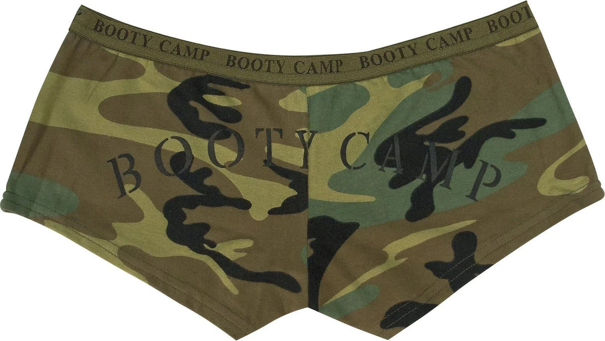 Woodland Camo ?Booty Camp’ Booty Shorts & Tank Top