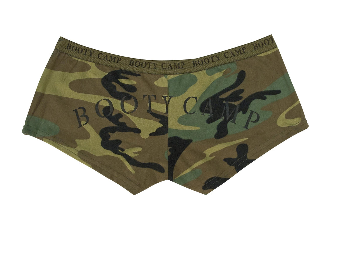 Woodland Camo ?Booty Camp’ Booty Shorts & Tank Top
