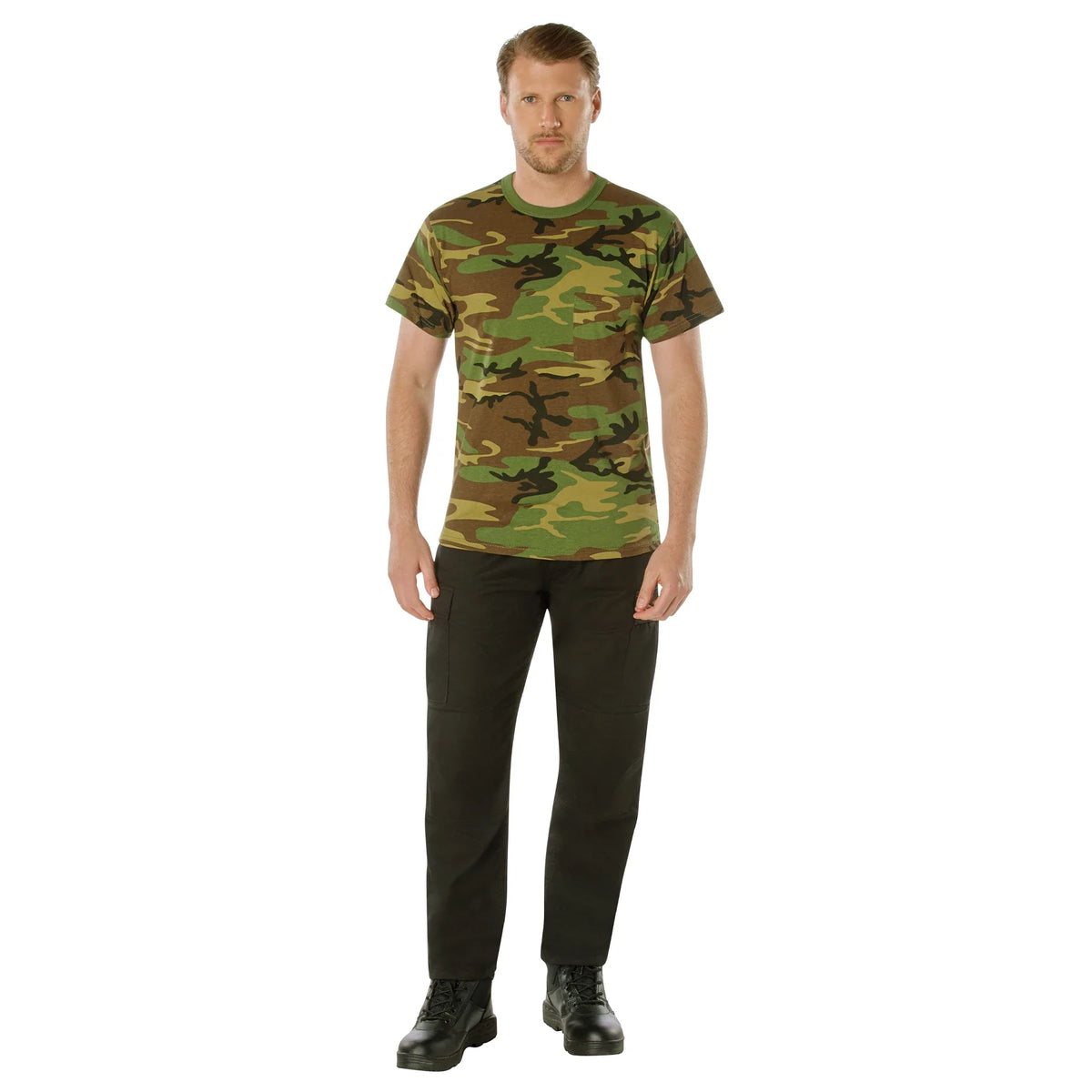 Woodland Camo T-shirt with Pocket