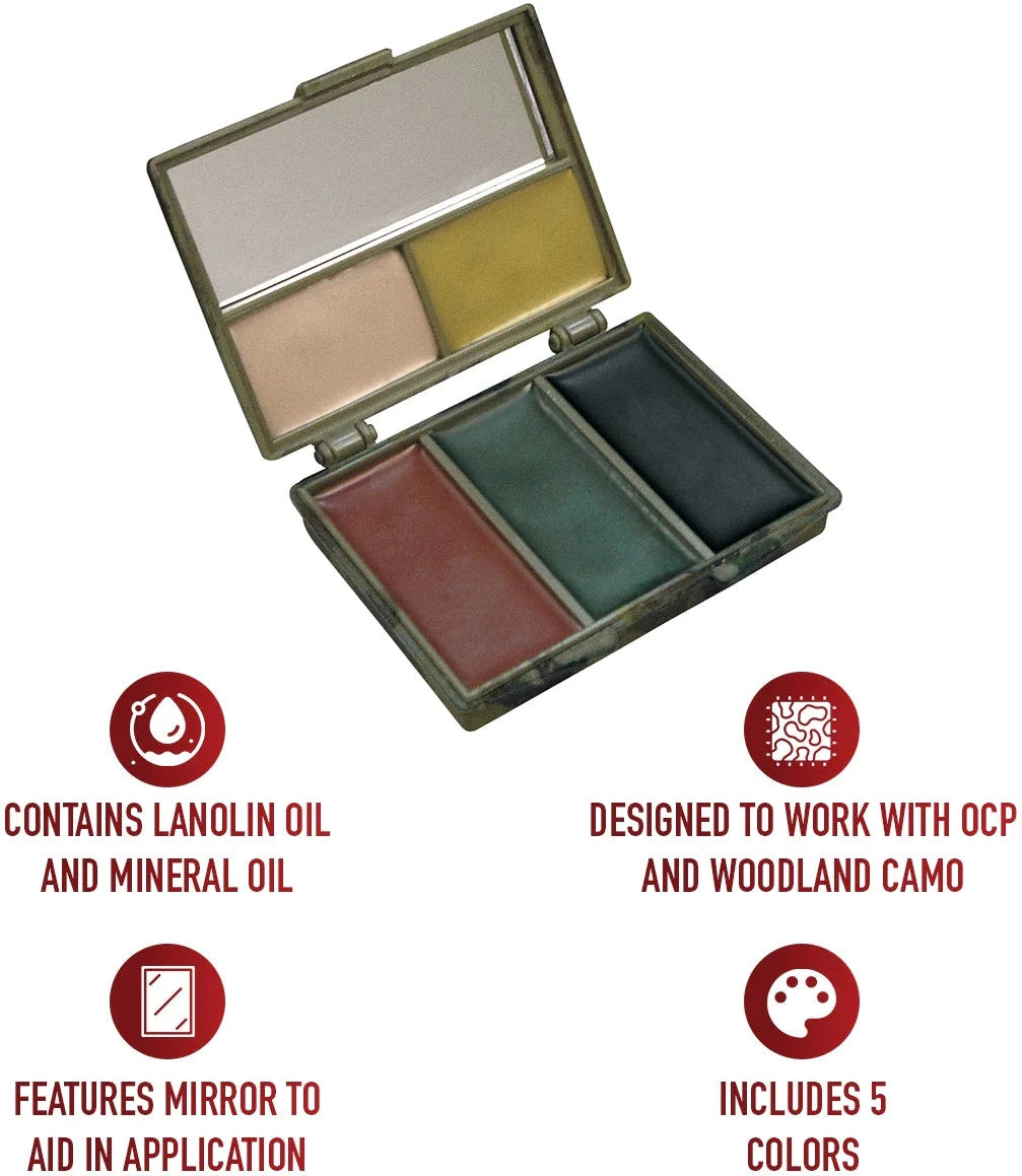 Woodland / Grey Bark Camo Face Paint Compact