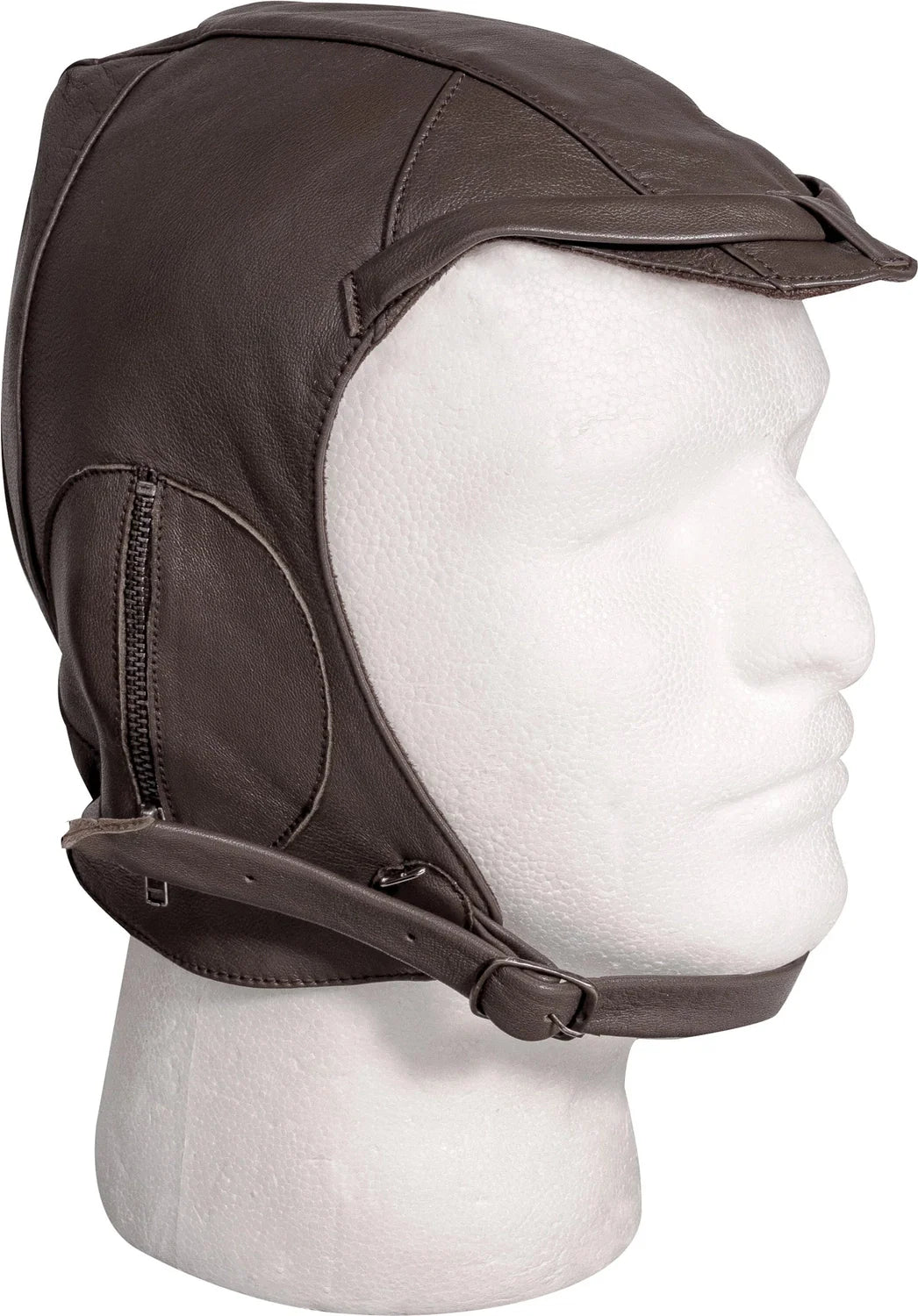 Wwii Style Leather Pilot Helmet - m / l