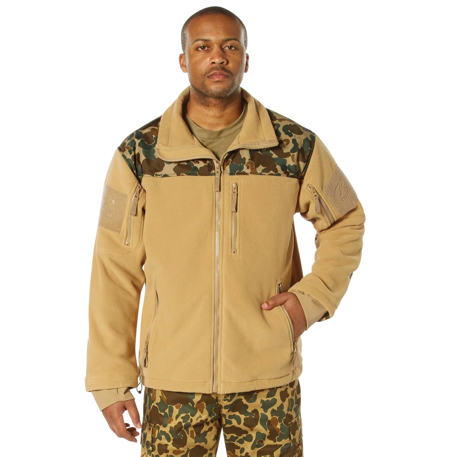 X Bear Archery Fred Camo Spec Ops Tactical Fleece Jacket - s
