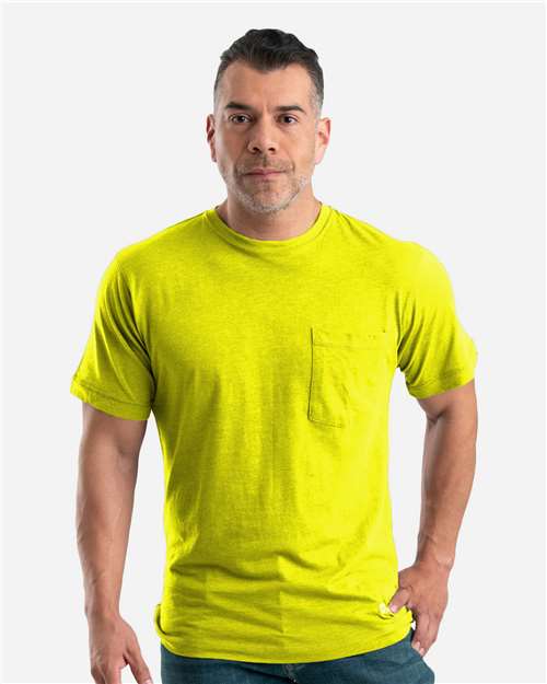 Yellow Lightweight Performance Pocket T-Shirt - BSM38