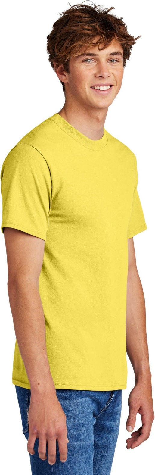 Yellow Port & Co Core Blend Tee. PC55
