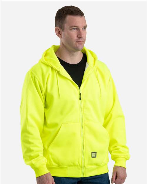Yellow Tall Heritage Thermal Lined Hooded Sweatshirt - HVF101T
