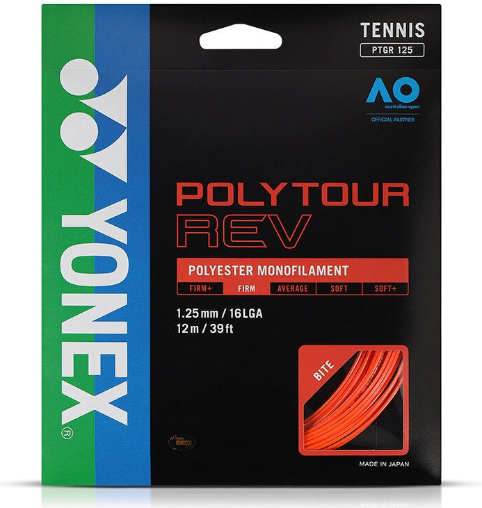 Yonex Polytour Rev 125 - Orange - 16l