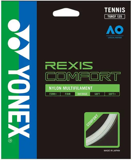 Yonex Rexis Comfort Tennis String - White - 1.3