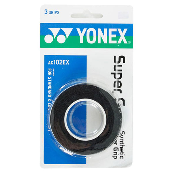Yonex Wet Super Grap Overgrip (3x) (black) - Blk / Os