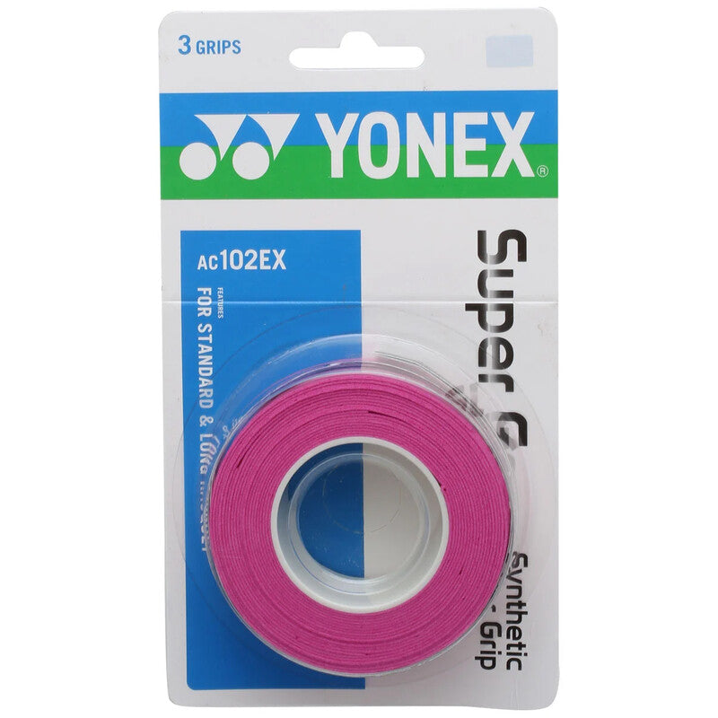 Yonex Wet Super Grap Overgrip (3x) (black) - Pnk / Os