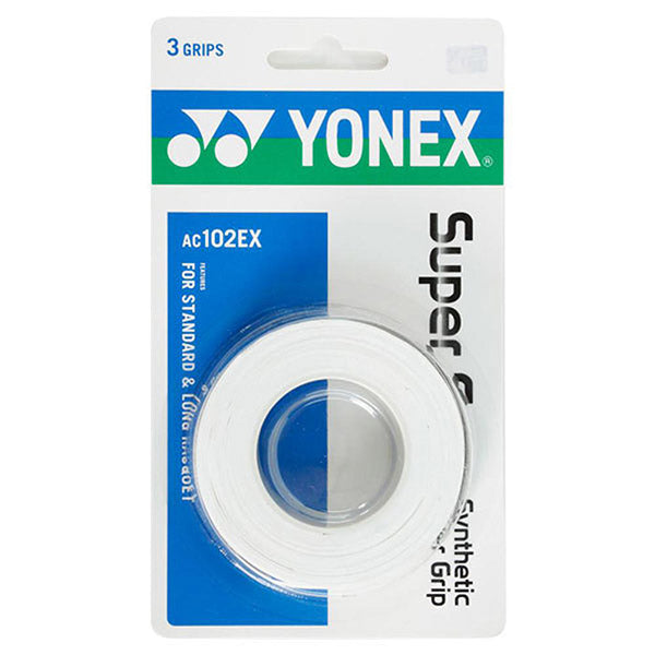 Yonex Wet Super Grap Overgrip (3x) (black) - Wht / Os